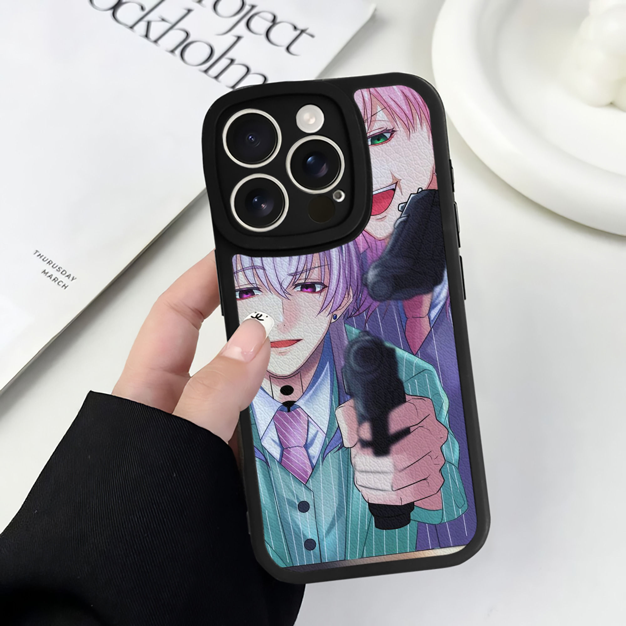 （画像用） 東京リベンジャーズ Tokyo Revengers 【iPhone 16シリーズ対応】シリコンスマホケース（レザー調） 材質：シリコン